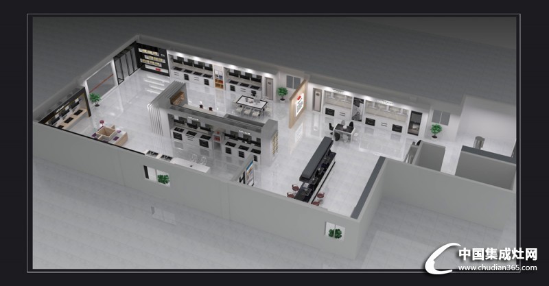 尼泰集成灶公司展廳裝修圖