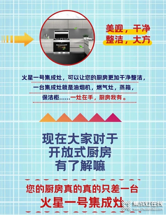 你家的開放式廚房，就差一臺火星一號集成灶啦