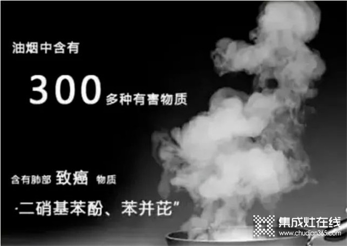 警惕油煙致癌！杰森變頻集成灶讓你遠離廚房油煙危害